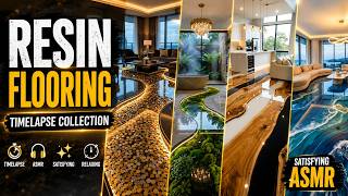 Satisfying Resin Flooring Timelapse Transformations | Relaxing Epoxy Floor ASMR