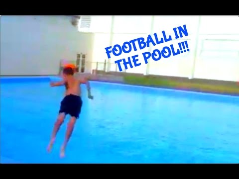 Playing Football in the pool