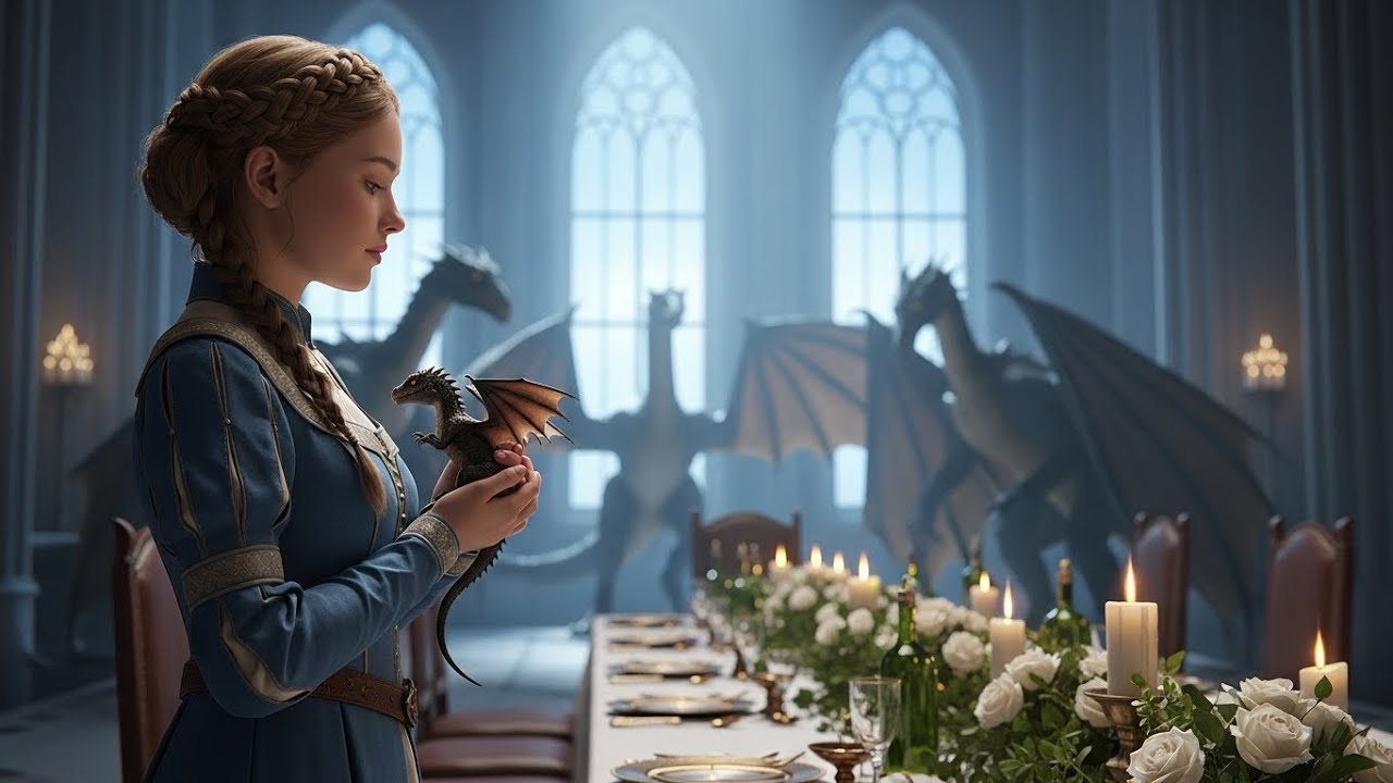 "Dragon Emperor Watches Human Waitress Sing to His Crying Dragonling – and His Heart Softens"HFY