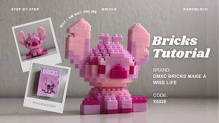 How to Build Sitting Angel (Lilo & Stitch) DMXC Bricks Make a Wise Life X5028 Tutorial 217 Pieces