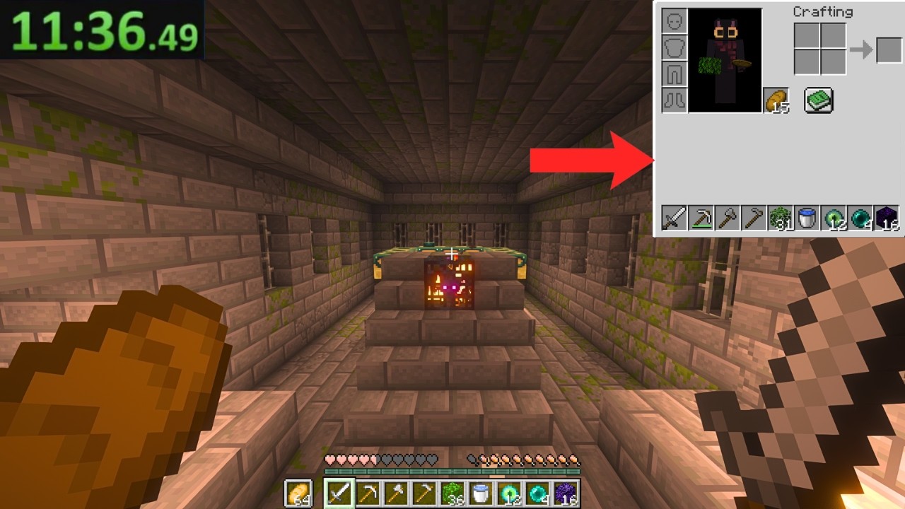 Speedruning Inventory Layout Speedrunning Minecraft But I Don’t Have An Inventory - YouTube