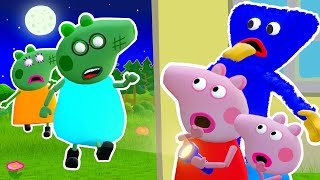 Peppa Pig: Zombie Apocalypse - Zombie Attack | Peppa Pig And Huggy Wuggy 3D Animation