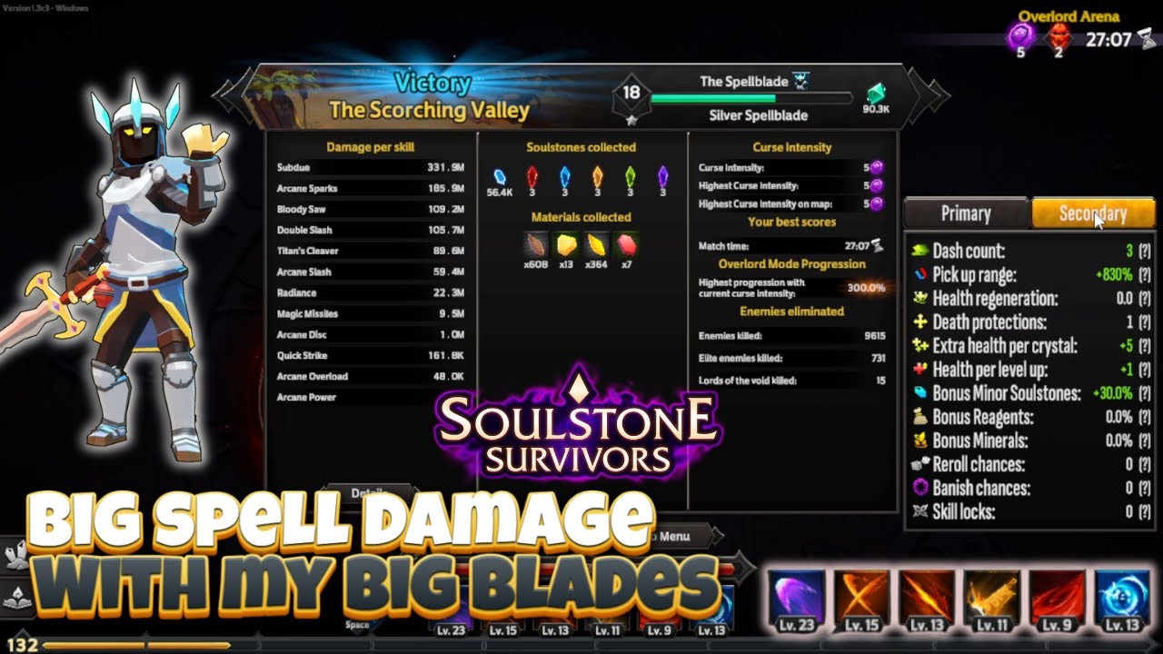 Owning Thousands of Demons to Upgrade my Big Blades! Soulstone Survivors 