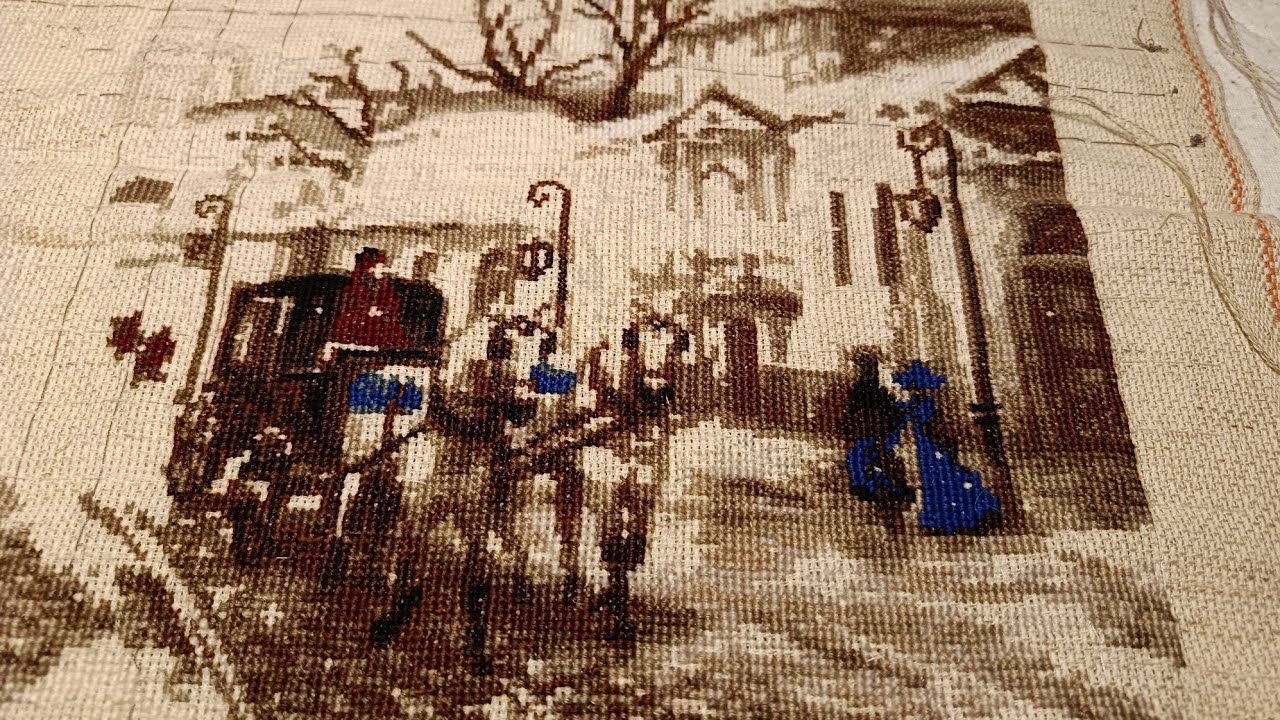 Старая улочка от Риолис #творчество #вышивка #вышивкакрестиком #stitch 