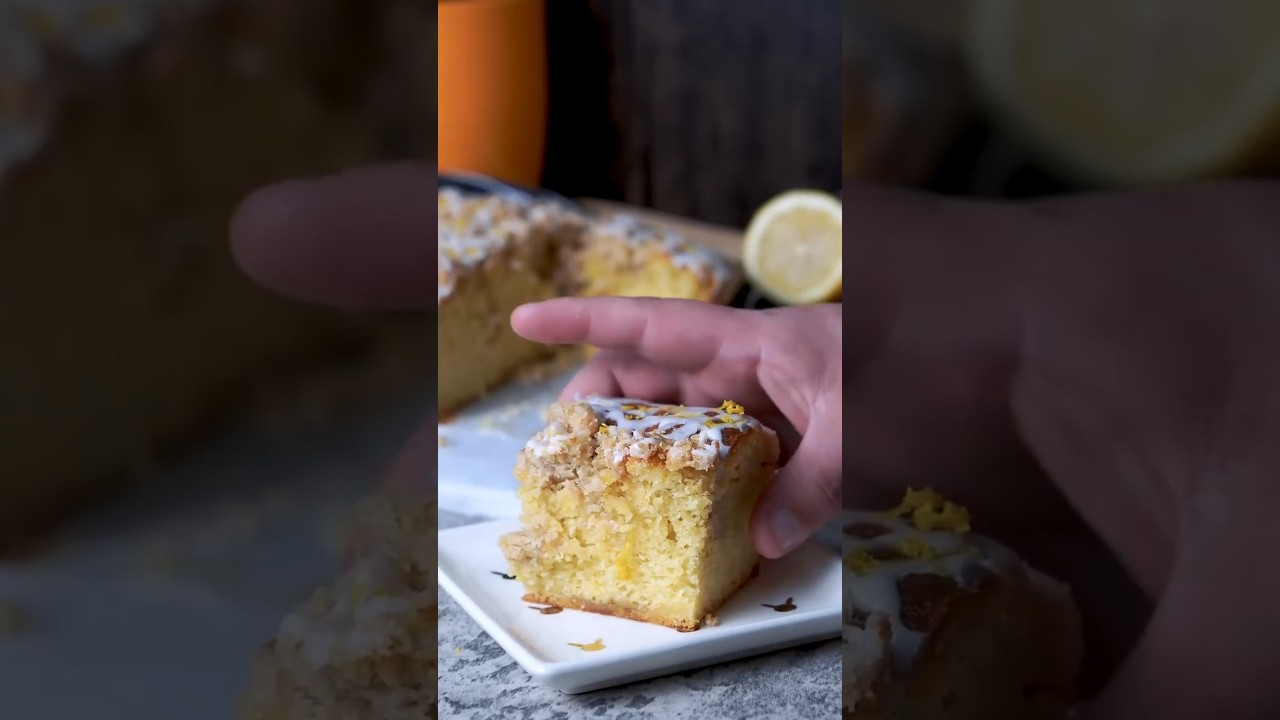 Zesty and Sweet Lemon Crumb Cake Recipe 