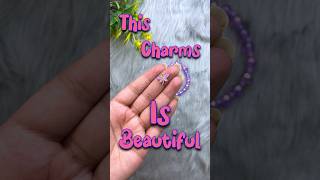 This bracelet looks great with this cute charms | Diy bracelet #craftysambhavi #diy #shorts