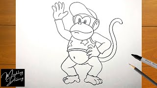 How to Draw Diddy Kong Step by Step How to Draw Diddy Kong Step by Step