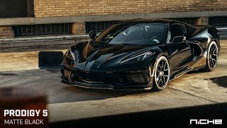 Niche Prodigy 5 | Matte Black | 19x8.5 // 20x11 | Chevrolet Corvette