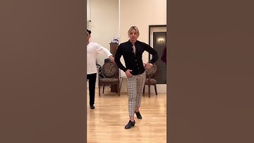 Crusado Walk basic Step in Samba Slow Tutorial by - 🌎DanceWithOleg.com