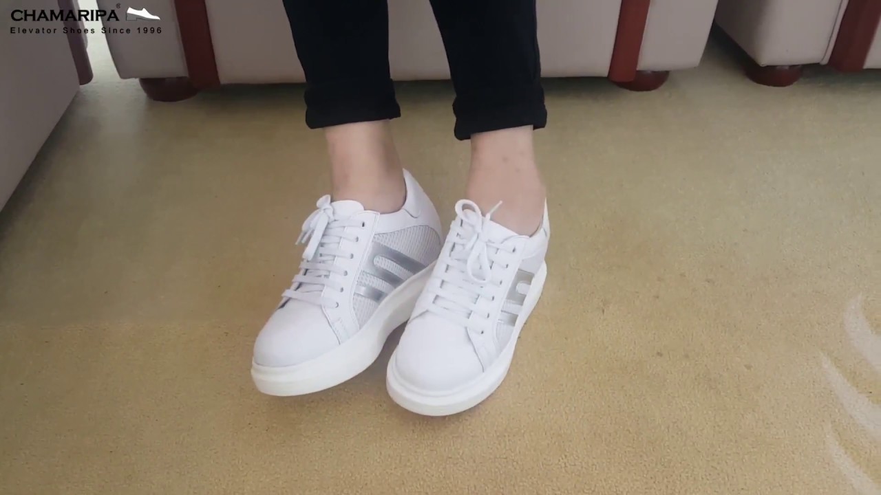 Women Hidden Height Increasing Sneaker 