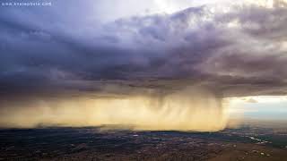 Sunset & Storm over ABQ - Timelapse