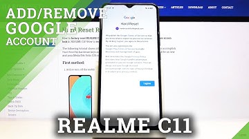 How to Add or Remove Google Account in REALME C11 - Create Google User