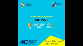 Orientation program for Smart India Hackathon 2022
