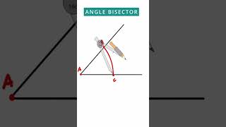 Construction of Angle Bisector - Fasts and easy #shorts