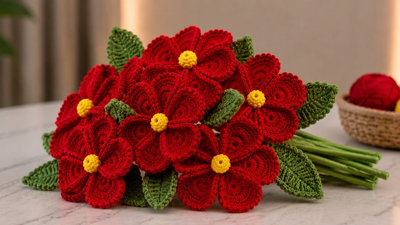 You Will Love These Flowers: Easy Crochet Decorative Flower Making