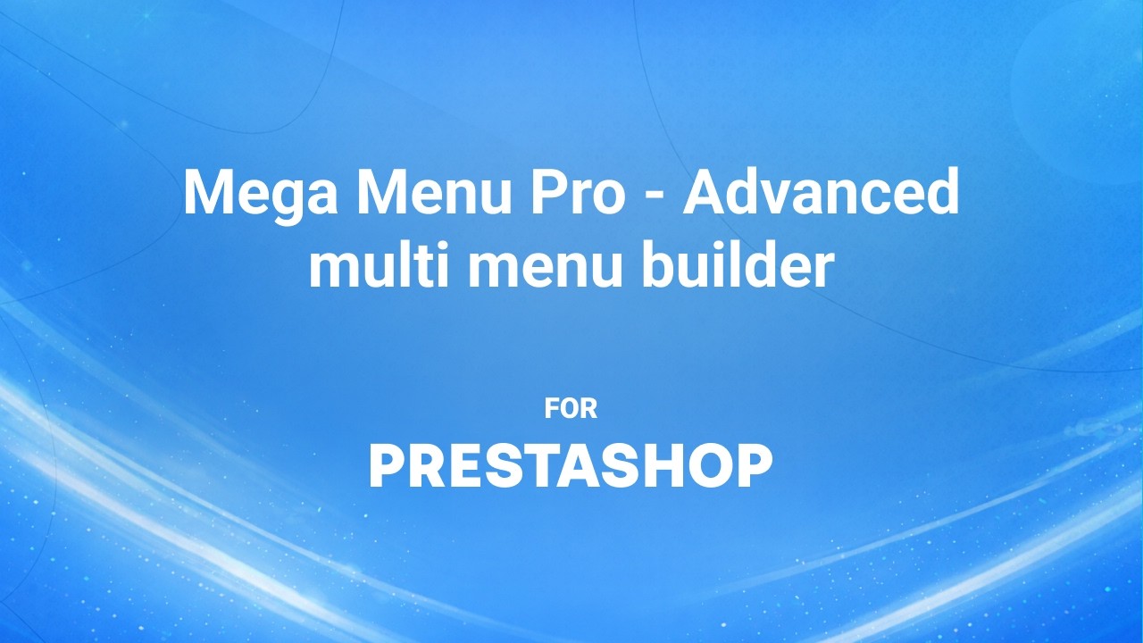 Mega Menu Pro - Advanced multi menu builder for PrestaShop - YouTube
