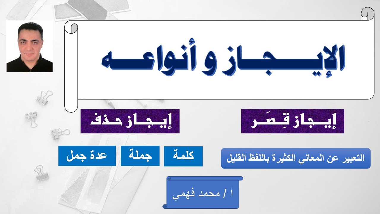 شرح الإيجاز وأنواعه