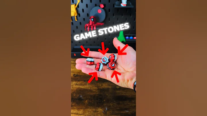 3D Printed Pokemon Gonggi Portable Game Stones #3dprinting #howto