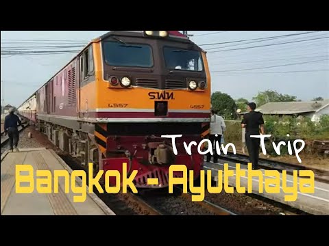 Economy Train Experience Bangkok to Ayutthaya | Cheap Wat Tour and Pad Thai Halal - YouTube