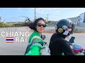 chiangrai diaries 🇹🇭| cute café, grab scooter, night market, thailand convenience foods