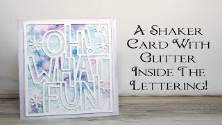 Creating A Shaker Card With A Shaker Element Within The Outlined Words