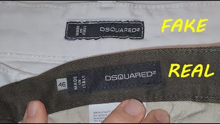 Real vs fake Dsquared 2 jeans. How to spot fake Dsquared denim trousers and  pants - YouTube