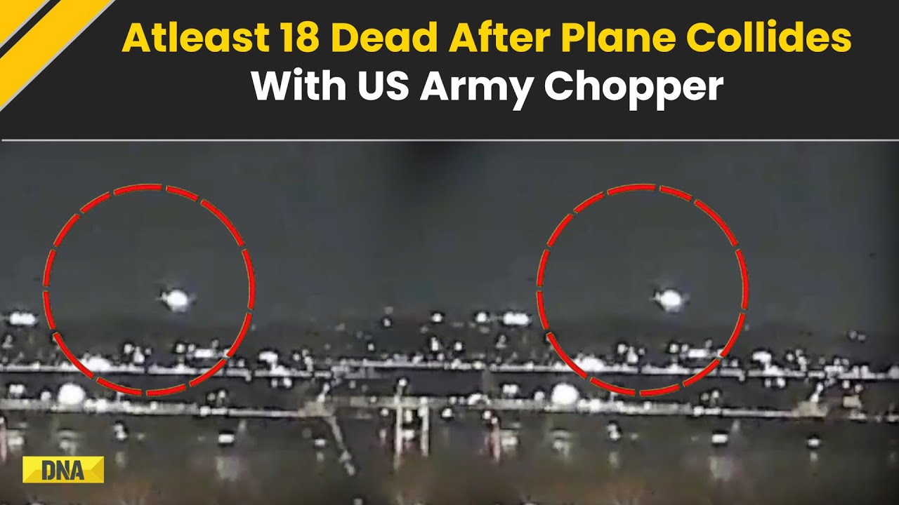 Washington Plane Crash: American Airlines Plane With 64 Collides With ...