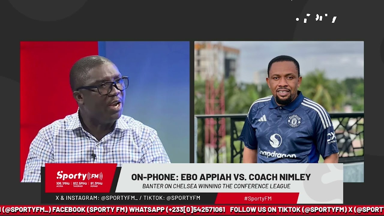 Christopher Nimley & Ebo Appiah engaged in a hot banter after Chelsea won the UEFA Conference League