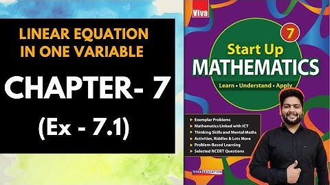 Viva Education Start up Mathematics Class 7 || Exercise 7.1