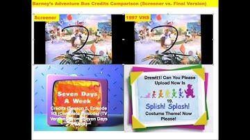 Barney’s Adventure Bus Credits Comparison (Screener vs. Final Version) (2️⃣ More Themes Left!)