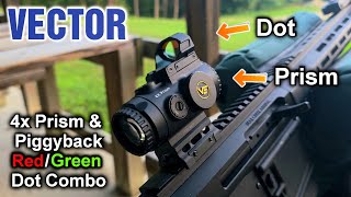 Vector Paragon 4x Prism & Frenzy S Red Dot Piggyback Combo Review & Shoot