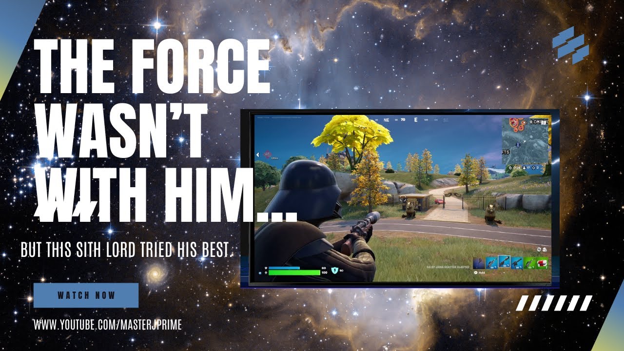 Darth Vader Tries His Best… And Fails Hilariously in Fortnite!