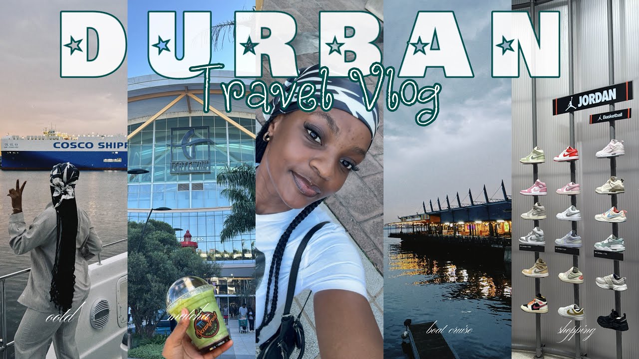 Travel Vlog: a week in Durban| Sunset boat cruise, Beach walks,Shopping, Exploring restaurants &more