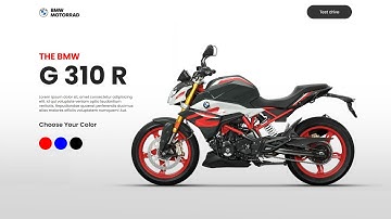 BMW G 310 R Website | HTML, CSS & JavaScript