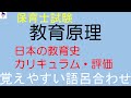 「教育原理　日本の教育史・カリキュラム・評価」保育士試験対策～鉄壁塾～