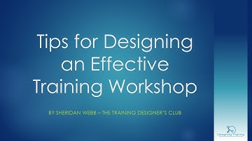 Training Design Tips: Use Accelerated Learning Principles
