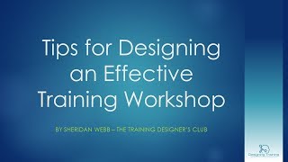 Training Design Tips: Use Accelerated Learning Principles