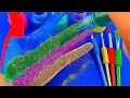 Satisfying video | Coloring and Glittern Finger Asmr #relaxing