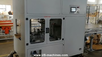 Tray and lip empty case box case forming folding making machine tray box forming equipment