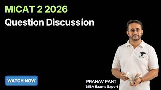 MICAT 2 2026 Question Discussion | Pattern, Difficulty, Cutoffs