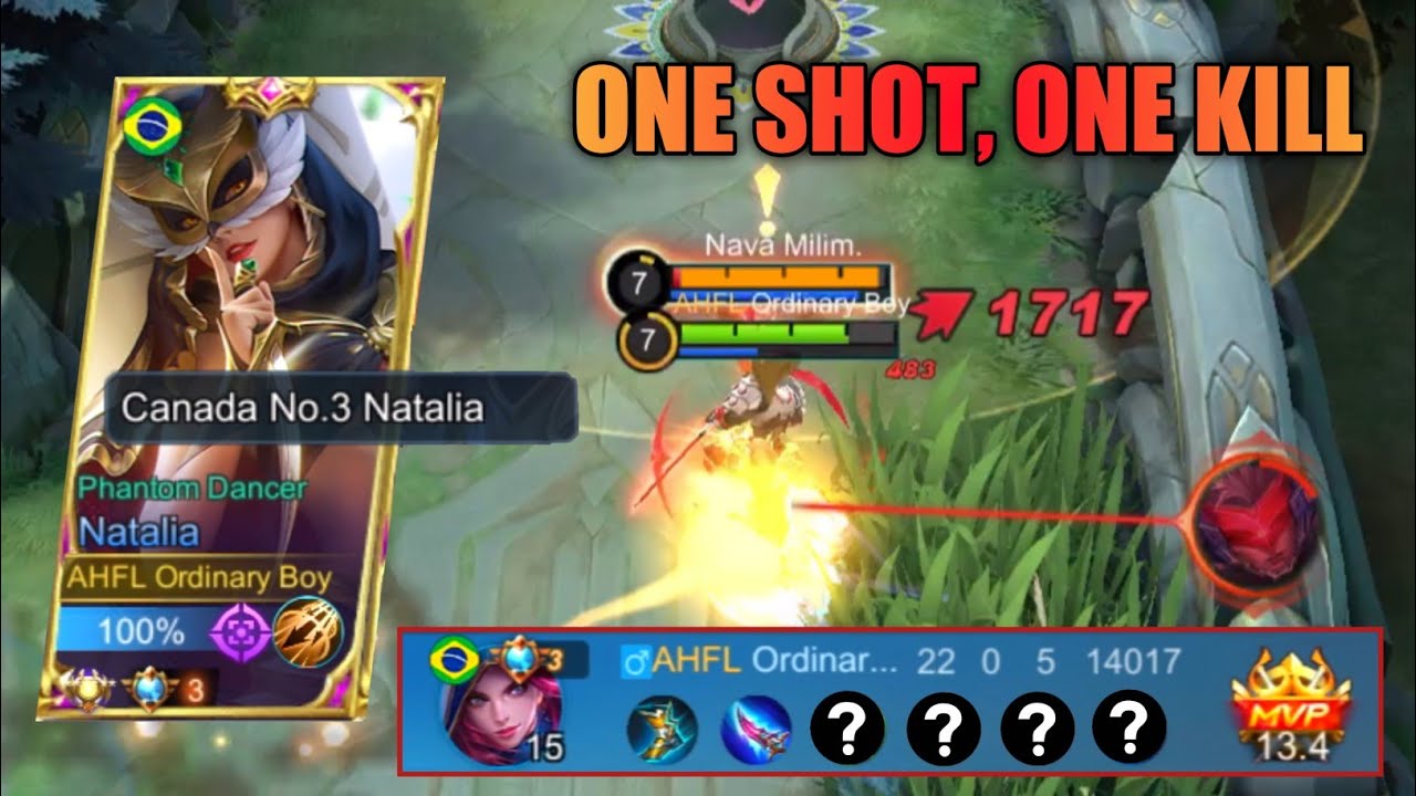 Уничтожение Наталии одним ударом | Геймплей за Наталию в Mobile Legends