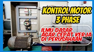MENGOPRASIKAN MOTOR LISTRIK 3 FASA DARI DUA TEMPAT || RANGKAIAN DOL