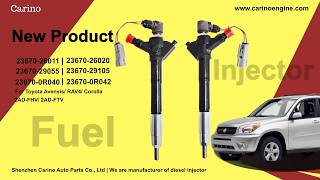 23670-26011 Diesel Fuel Injector 23670-0R040 | 2370-26020 | 2360-29105 for Toyota RAV4 Avensis 2AD