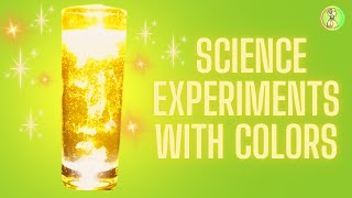 6 Simple Science Experiments with Colors - Amazing water and color tricks to do home -Fun watercolor