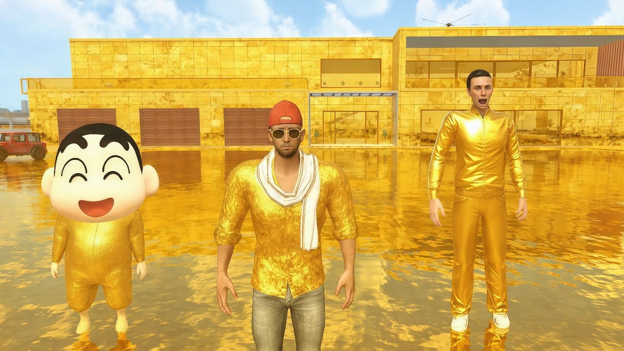 Franklin Ne Bana Di Gold City 💛 Shinchan Shocked! | Indian Theft Auto Simulator