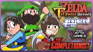 Zelda Tri Force Heroes | ft. @projared  & @PeanutButterGamer | The Completionist