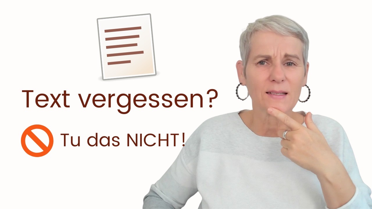 Warum du dein Video-Skript NICHT auswendig lernen solltest