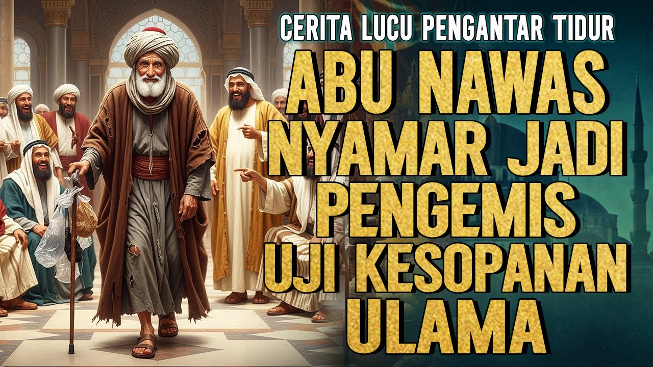 ABU NAWAS PURA PURA BODOH DI HADAPAN ULAMA UTUSAN ISTANA || CERITA LUCU PENGANTAR TIDUR