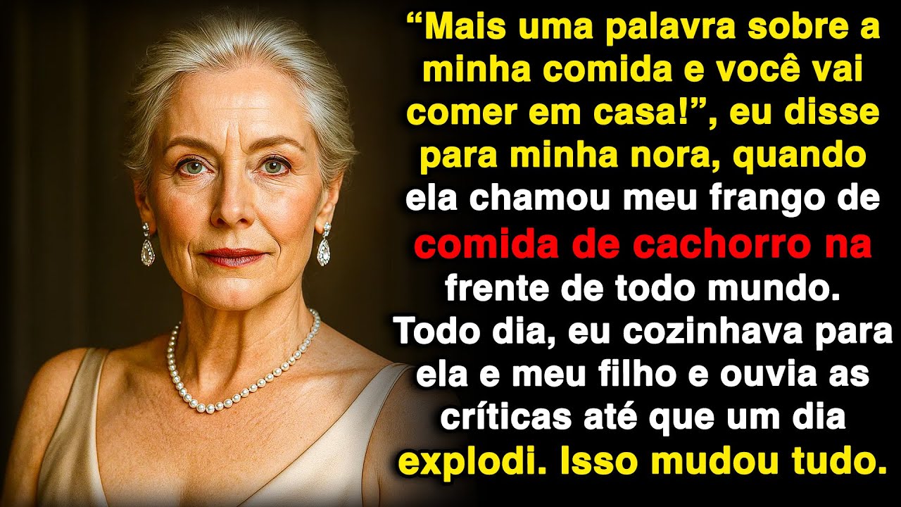 „Mais uma palavra sobre a minha comida e você vai comer na sua casa!“, eu disse à minha nora