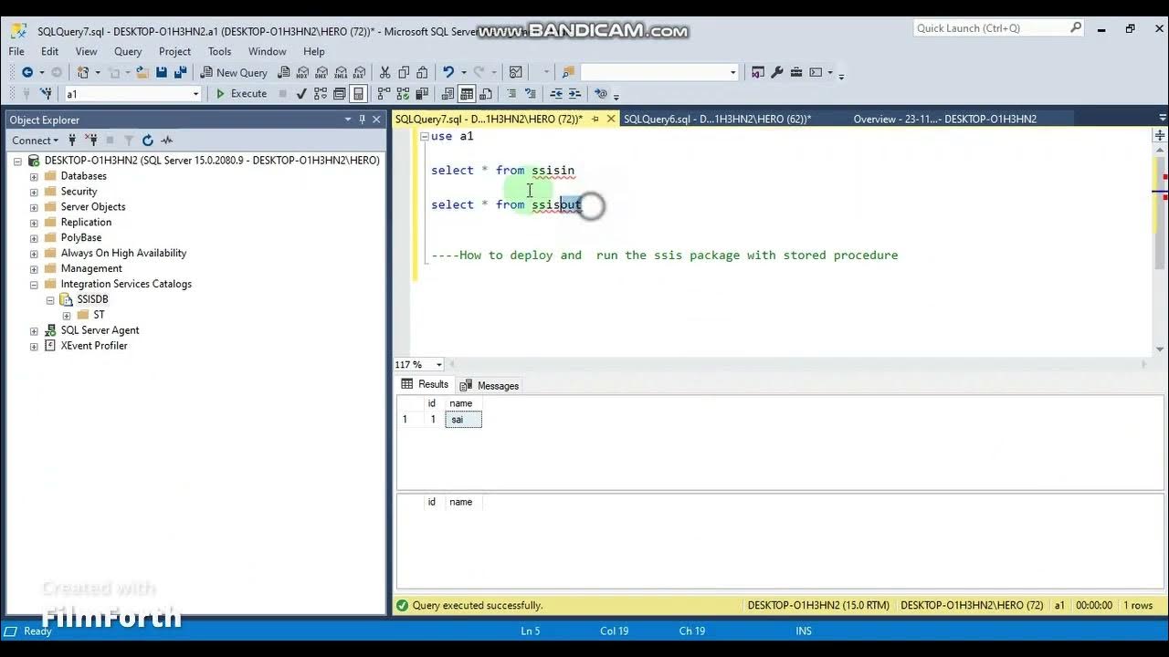How to execute the ssis package with stored procedure youtube